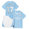 Maillot de Supporter Manchester City 2023-24 De Bruyne 17 Domicile Pour Enfant